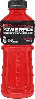 Powerade Liquid Hydration Energy Drink, Fruit Punch, 20 Oz ( 24 Count )