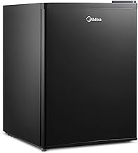 Midea WHS-87LB1 Refrigerator, 2.4 Cubic Feet, Black