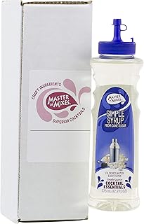 Master of Mixes Cocktail Essentials Simple Syrup, 375 ML Bottle (12.7 Fl Oz), Individually Boxed