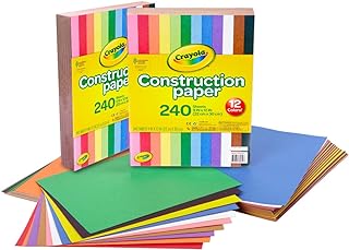 Crayola Construction Paper - 480ct (2pck), Bulk School Supplies For Kids, Teacher Classroom Must Have, Art Paper, Arts & Crafts