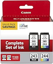 Canon PG-243/ CL-244 Ink Multi pack, Compatible to TR4520, MX492, MG2520, MG2922, TS302 and TS202 Printers