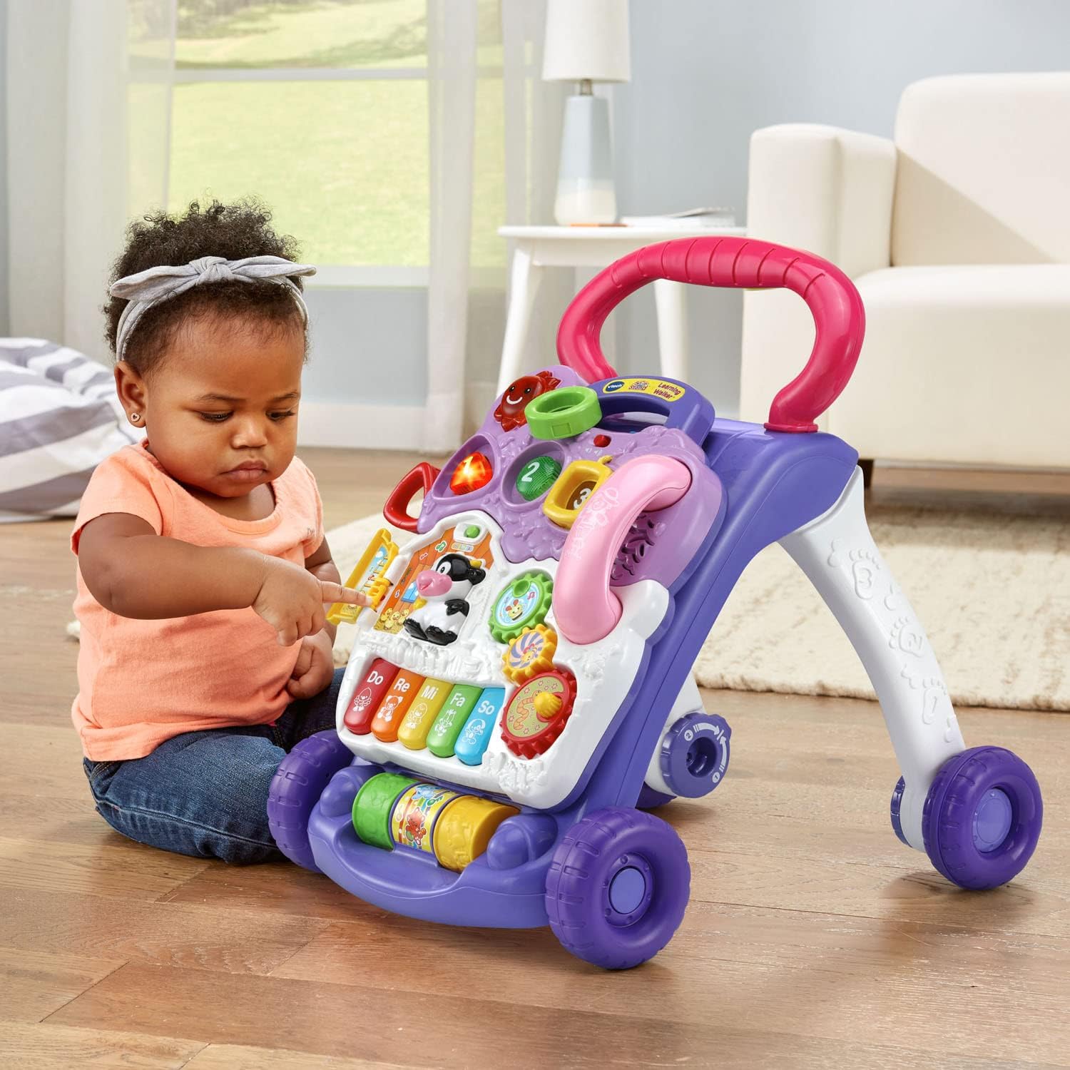 VTech Sit-to-Stand Learning Walker (Frustration Free Packaging), Lavender-3