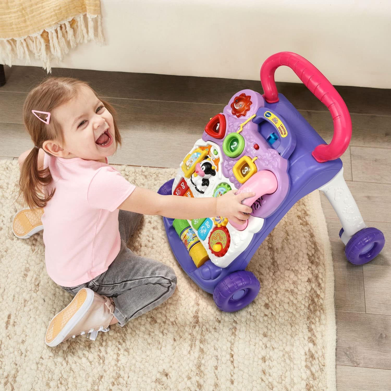 VTech Sit-to-Stand Learning Walker (Frustration Free Packaging), Lavender-4