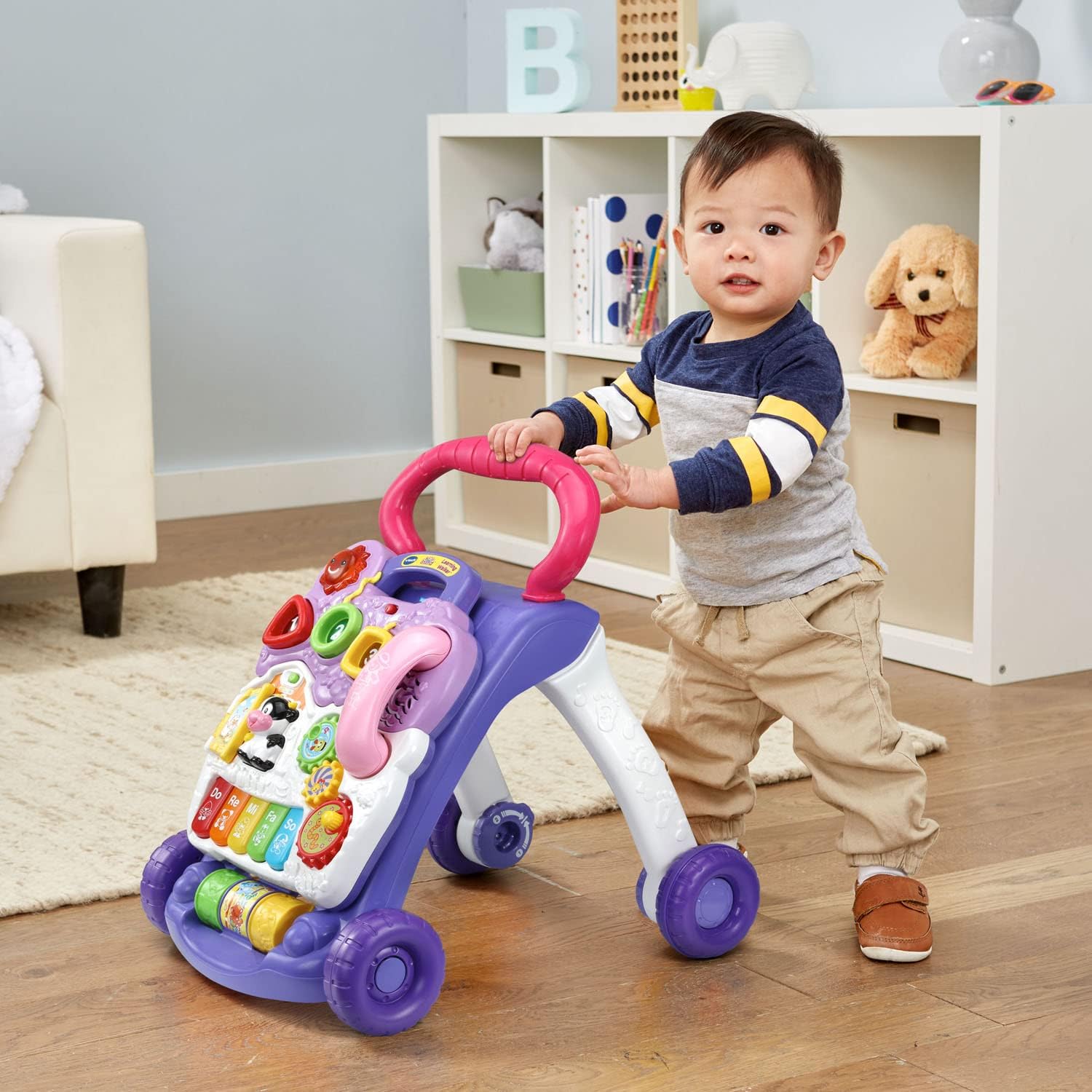 VTech Sit-to-Stand Learning Walker (Frustration Free Packaging), Lavender-7