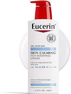 Eucerin Skin Calming Lotion - Full Body Lotion for Dry, Itchy Skin, Natural Oatmeal Enriched - 16.9 fl. oz Pump Bottle