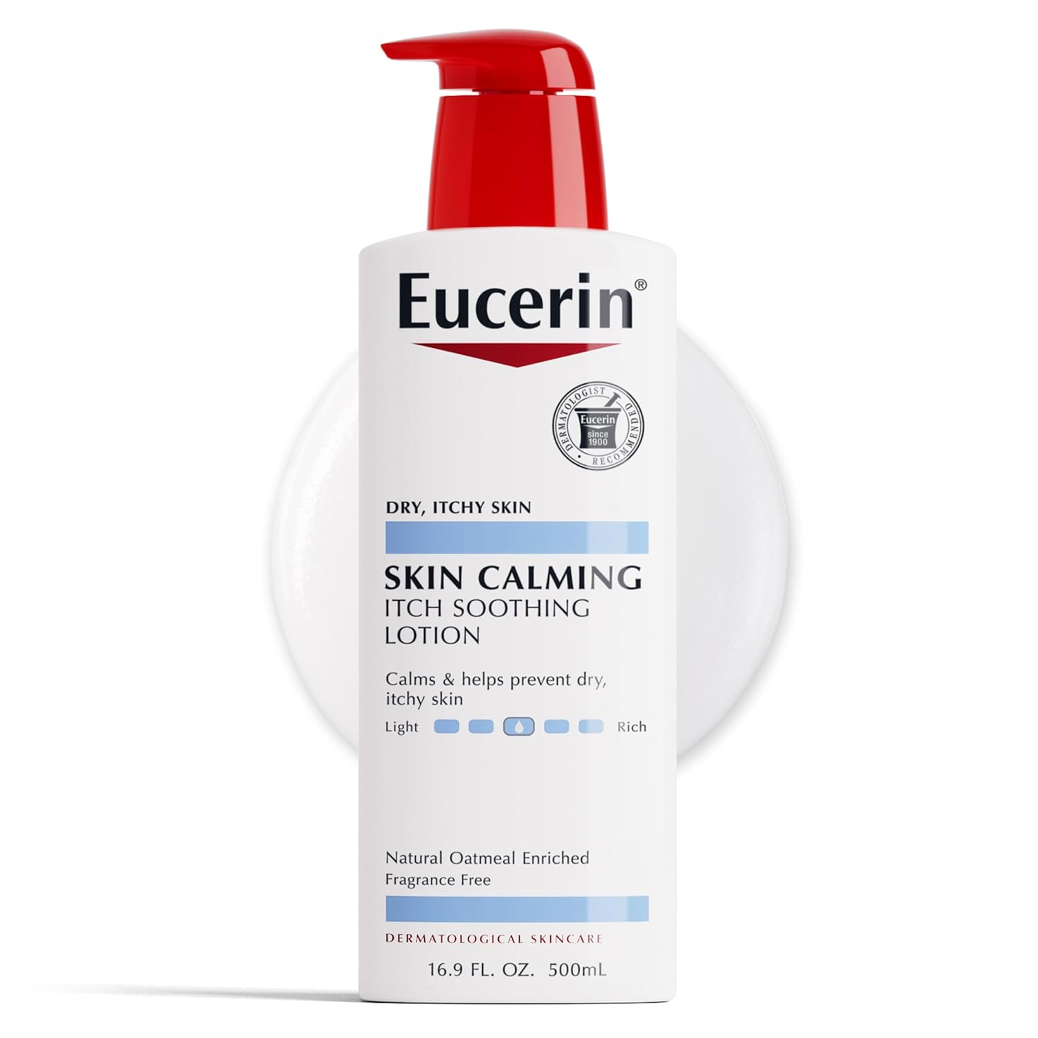 Eucerin Skin Calming Lotion - Full Body Lotion for Dry, Itchy Skin, Natural Oatmeal Enriched - 16.9 fl. oz Pump Bottle-0