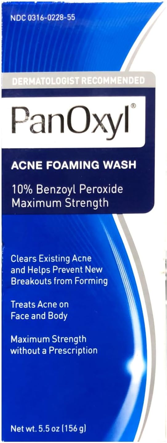 PanOxyl 10% Acne Foaming Wash 5.5 Ounce (Value Pack of 2)-1