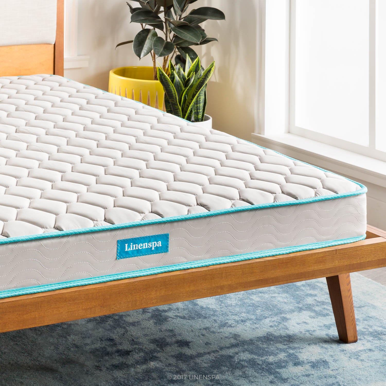 Linenspa 6 Inch Mattress - Firm Feel - Bonnell Spring with Foam Layer - Mattress in a Box - Youth or Kids Bed - Guest Bedroom - Durable and Breathable Support - Affordable - Queen Size-3