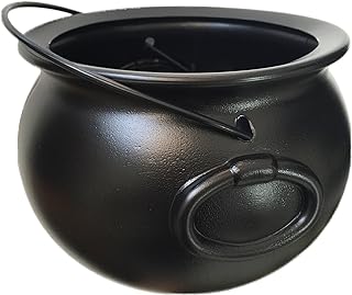 GiftExpress 8" Black Cauldron Kettle, St Patrick's Cauldron Pot of Gold, Cauldron Halloween Decor