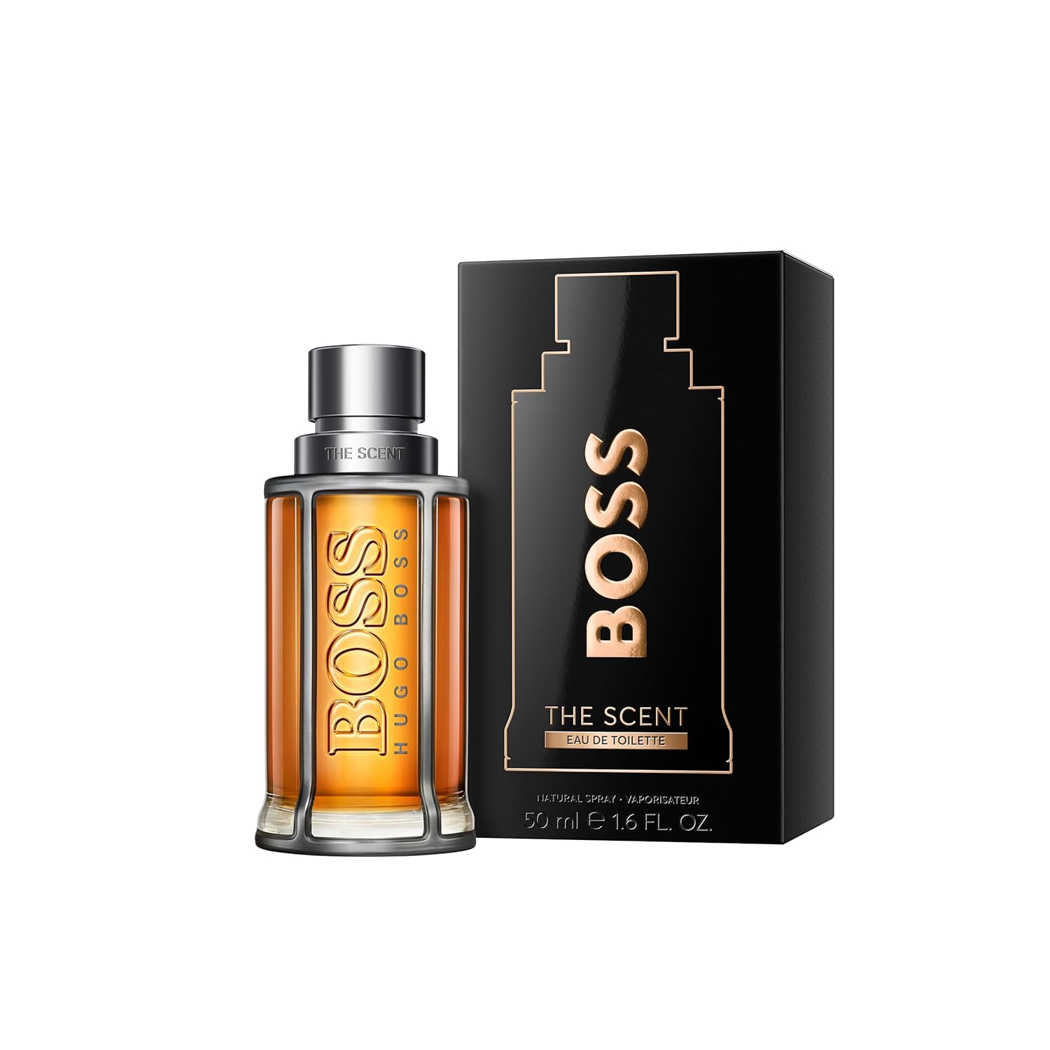 Hugo Boss The Scent Eau de Toilette – Ambery Men's Cologne – With Notes of Ginger, Manika Fruit & Leather Accords – Luxury Perfumes for Men – Long Lasting Fragrance-1