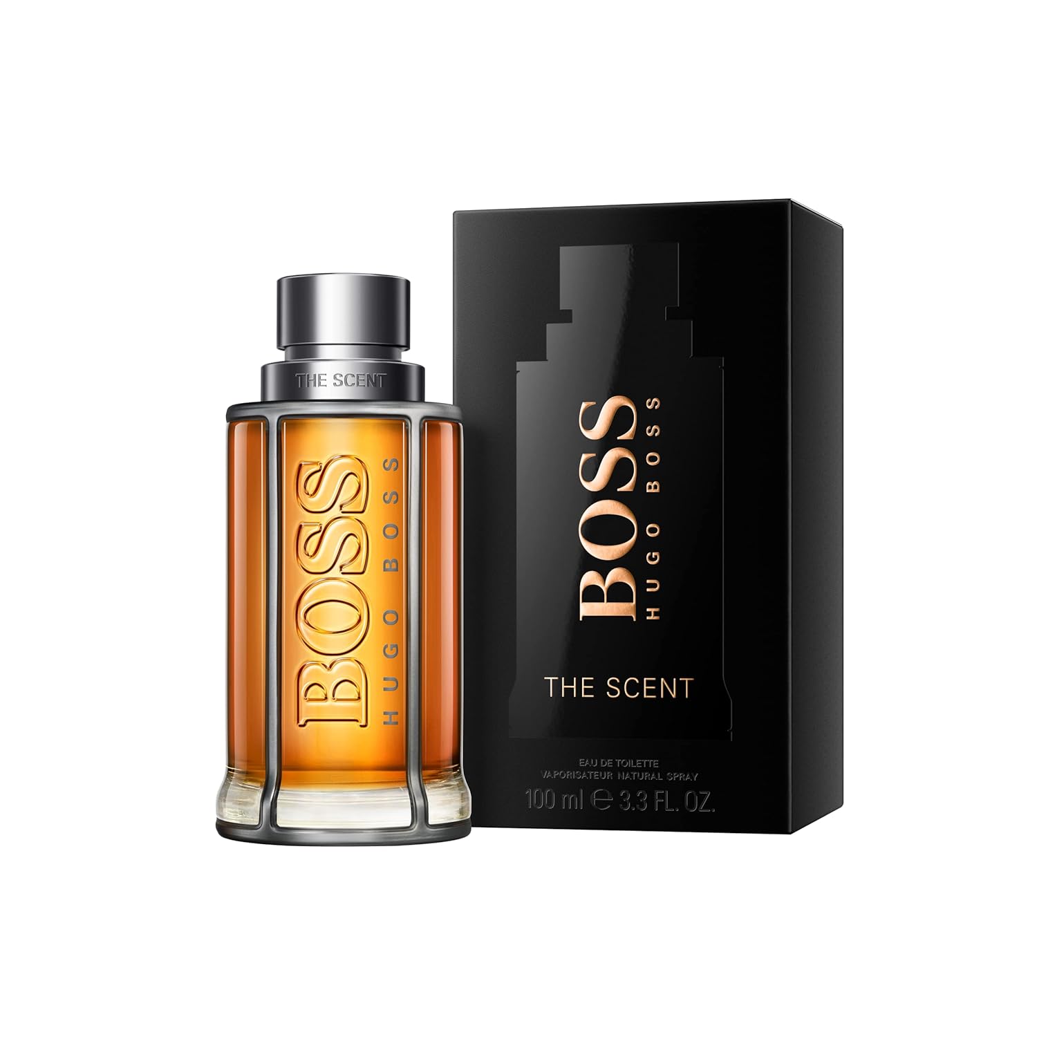 Hugo Boss The Scent Eau de Toilette – Ambery Men's Cologne – With Notes of Ginger, Manika Fruit & Leather Accords – Luxury Perfumes for Men – Long Lasting Fragrance-1