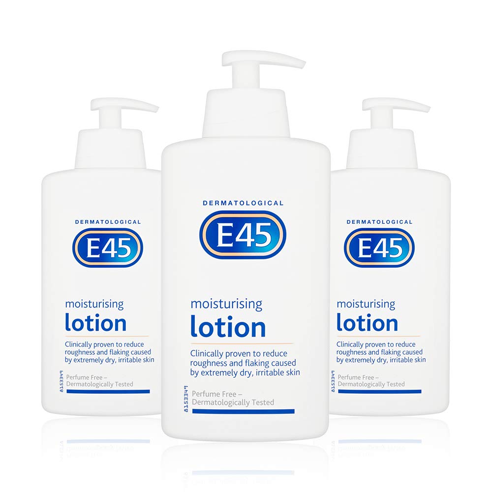 E45 Moisturiser Dermatological Lotion 500Ml With Pump (Pack Of 3) 500 Milliliters-0