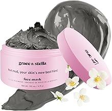 grace & stella Dead Sea Mud Mask (120ml) - Vegan Detox Dead Sea Mask - Mud Masks For Face And Body Mask - Mud Face Mask For Oily Acne, Blackheads