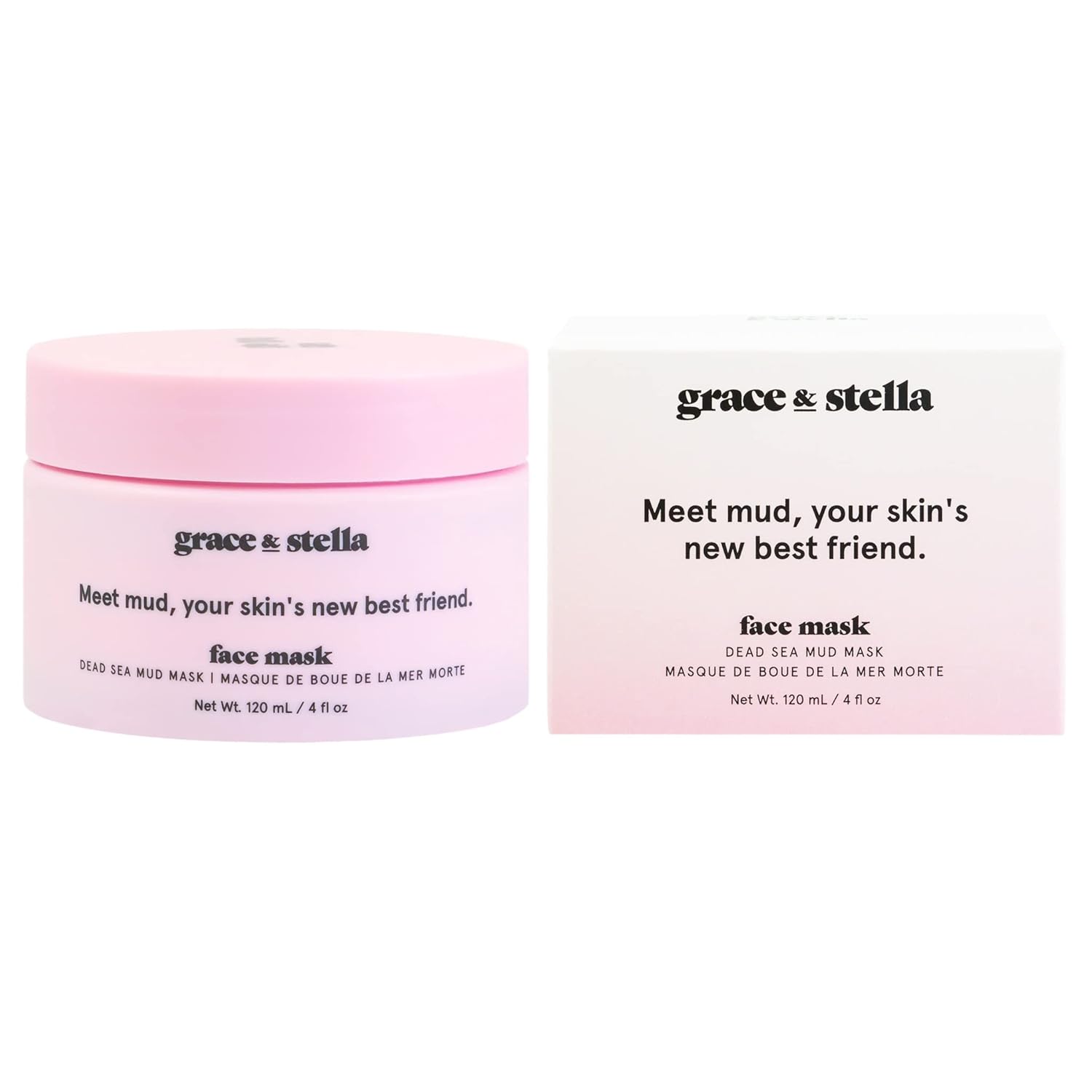 grace & stella Dead Sea Mud Mask (120ml) - Vegan Detox Dead Sea Mask - Mud Masks For Face And Body Mask - Mud Face Mask For Oily Acne, Blackheads-4