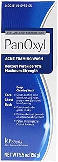 PanOxyl Foaming Acne Wash Maximum Strength 5.5 oz (Pack of 3)