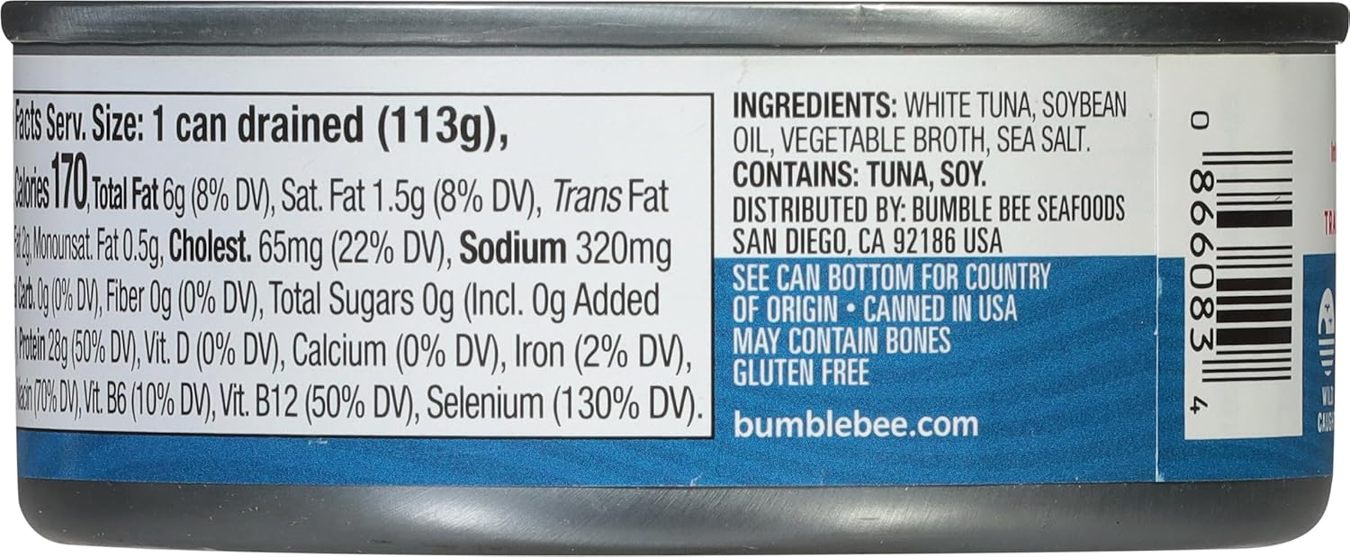 Bumble Bee Solid White Albacore Tuna in Oil, 5 Ounce (Pack of 4)-4