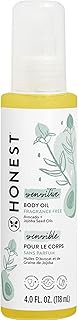 The Honest Company Organic Body Oil | Gentle for Baby | Fragrance Free, Plant-Based, Hypoallergenic | 4.0 fl oz