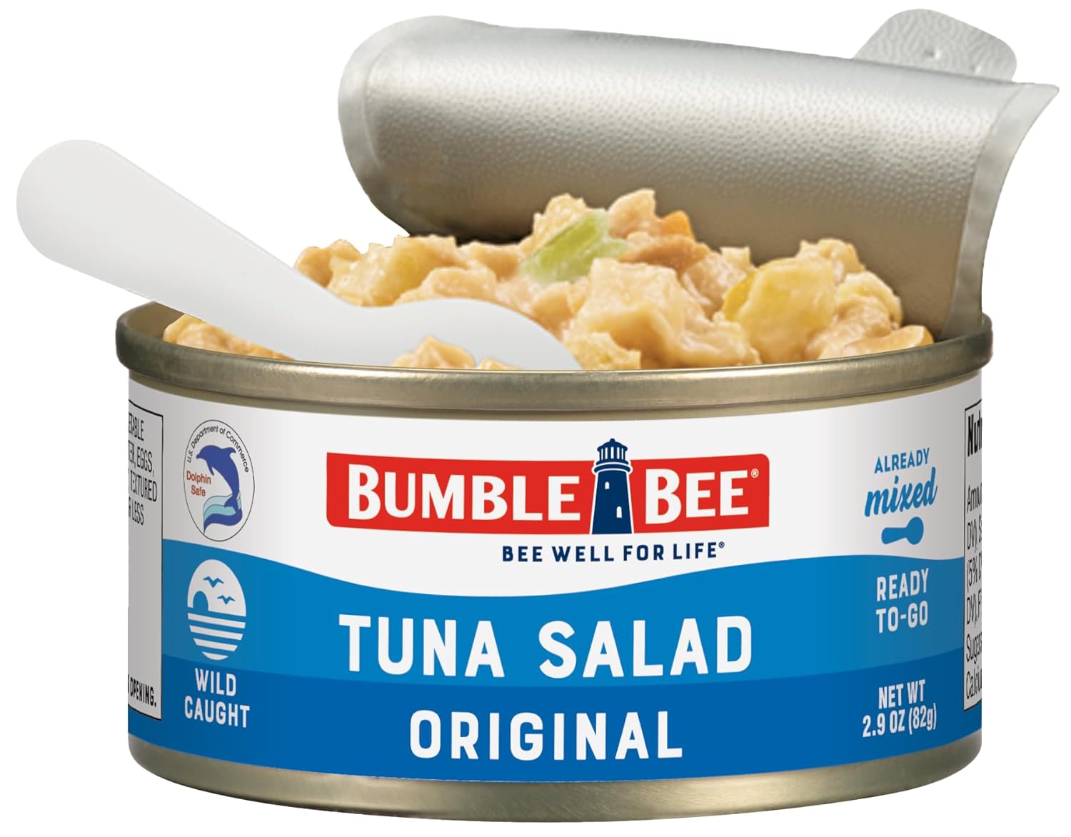 Bumble Bee Lunch On The Run Tuna Salad with Crackers Kit, 8.2 oz (Pack of 4) - Ready to Eat, Includes Crackers, Cookie & Peaches - Wild Caught Tuna - Shelf Stable & Convenient Source of Protein-3