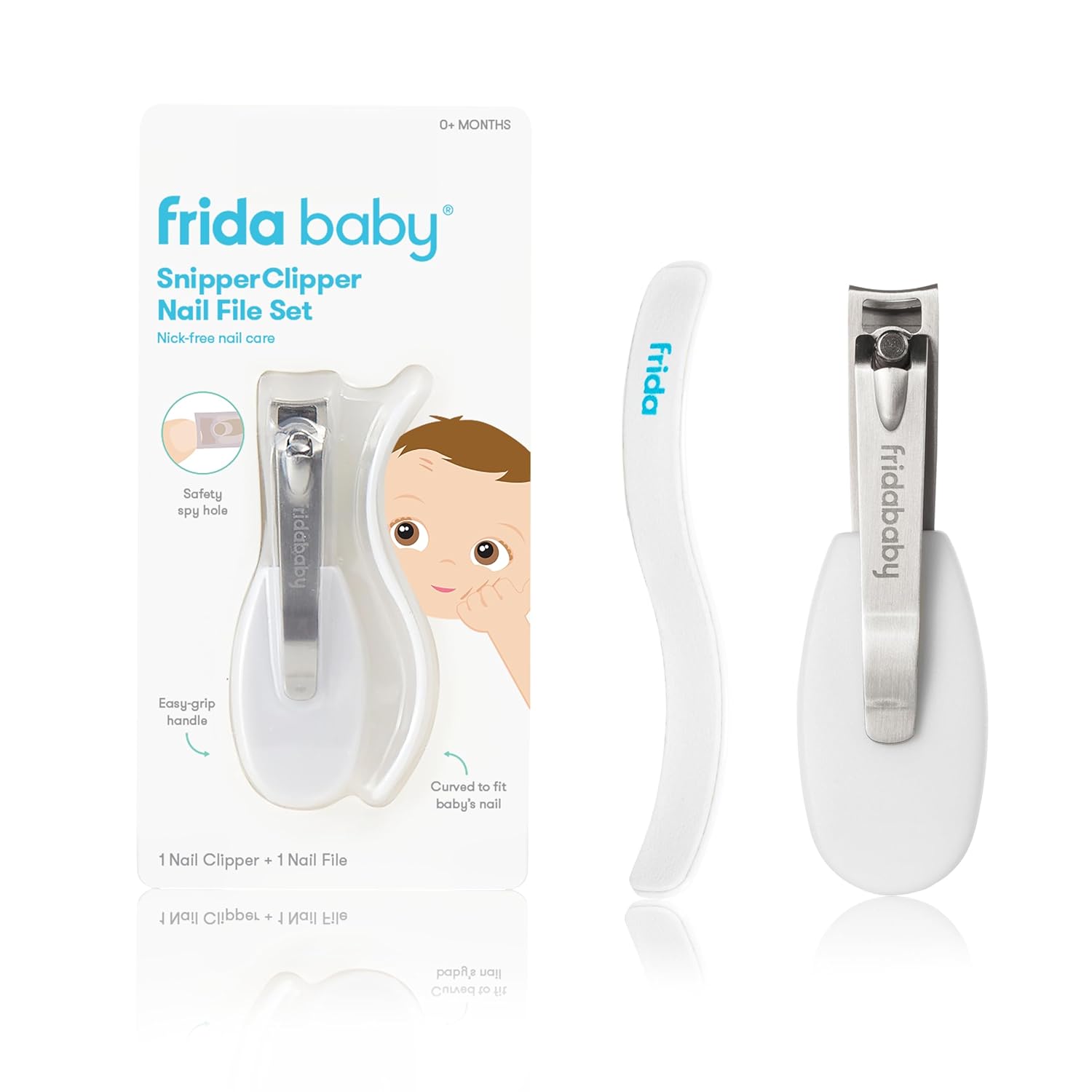 Frida Baby NailFrida The SnipperClipper Set, Baby Nail Clippers & Nail Filer, Baby Essential Nail Kit for Newborns and Up-0