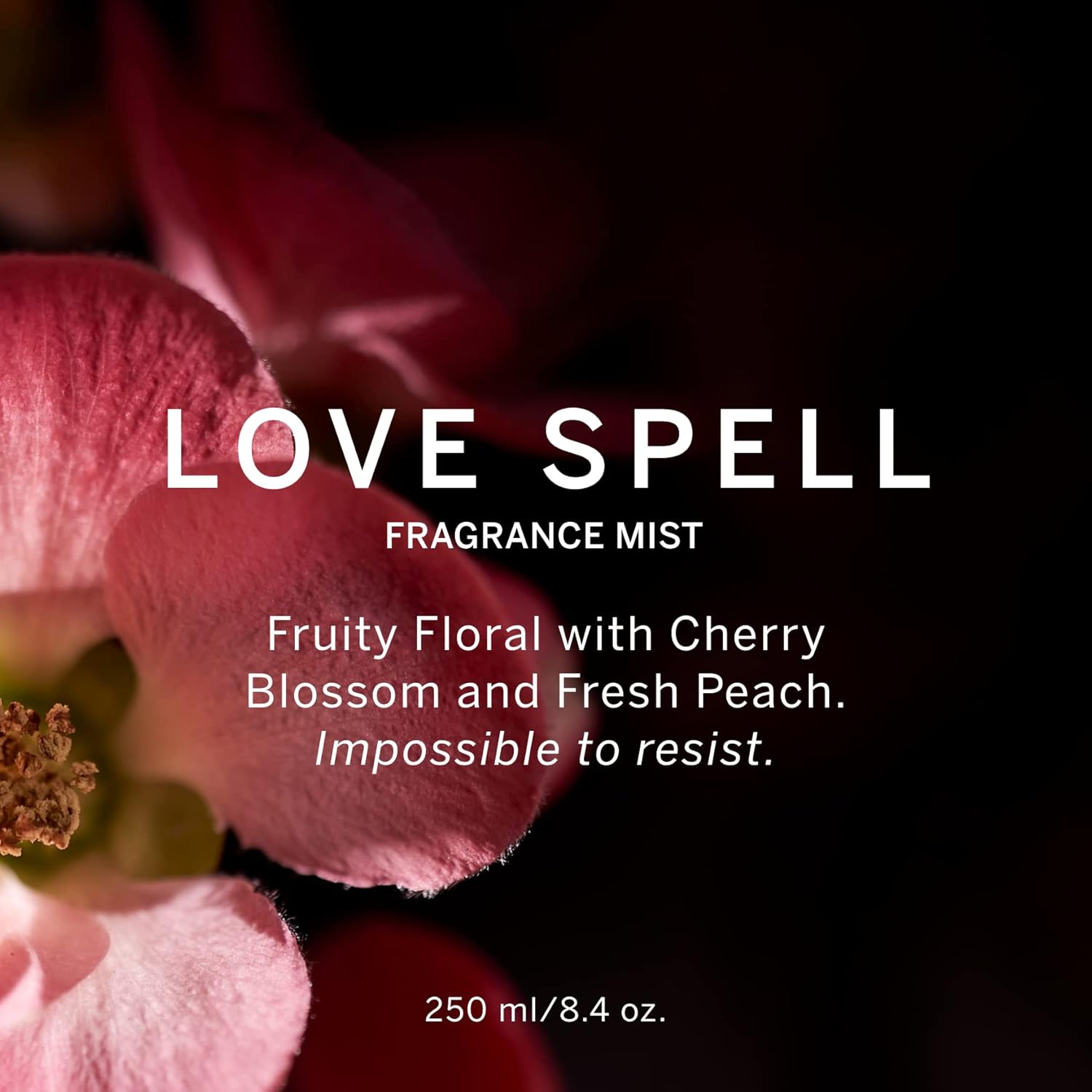 Victoria's Secret Love Spell Mist, Body Spray for Women, Notes of Cherry Blossom and Fresh Peach Fragrance, Love Spell Collection (8.4 oz)-2