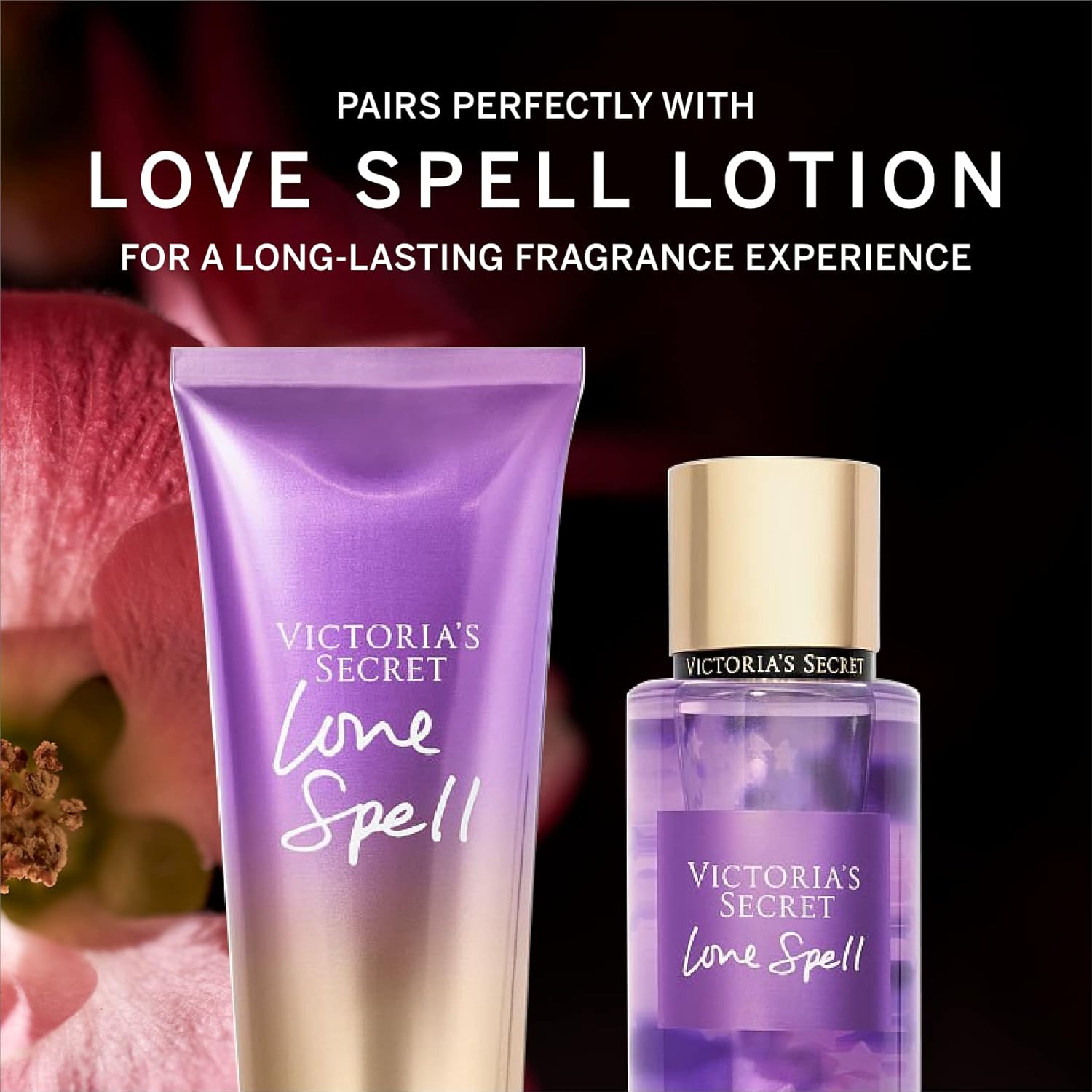 Victoria's Secret Love Spell Mist, Body Spray for Women, Notes of Cherry Blossom and Fresh Peach Fragrance, Love Spell Collection (8.4 oz)-3