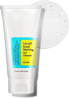 COSRX Low pH Good Morning Gel Cleanser, Daily Mild Face Cleanser for Sensitive Skin with BHA & Tea-Tree Oil, PH Balancing, Korean Skin Care (5.07fl.oz/150ml)