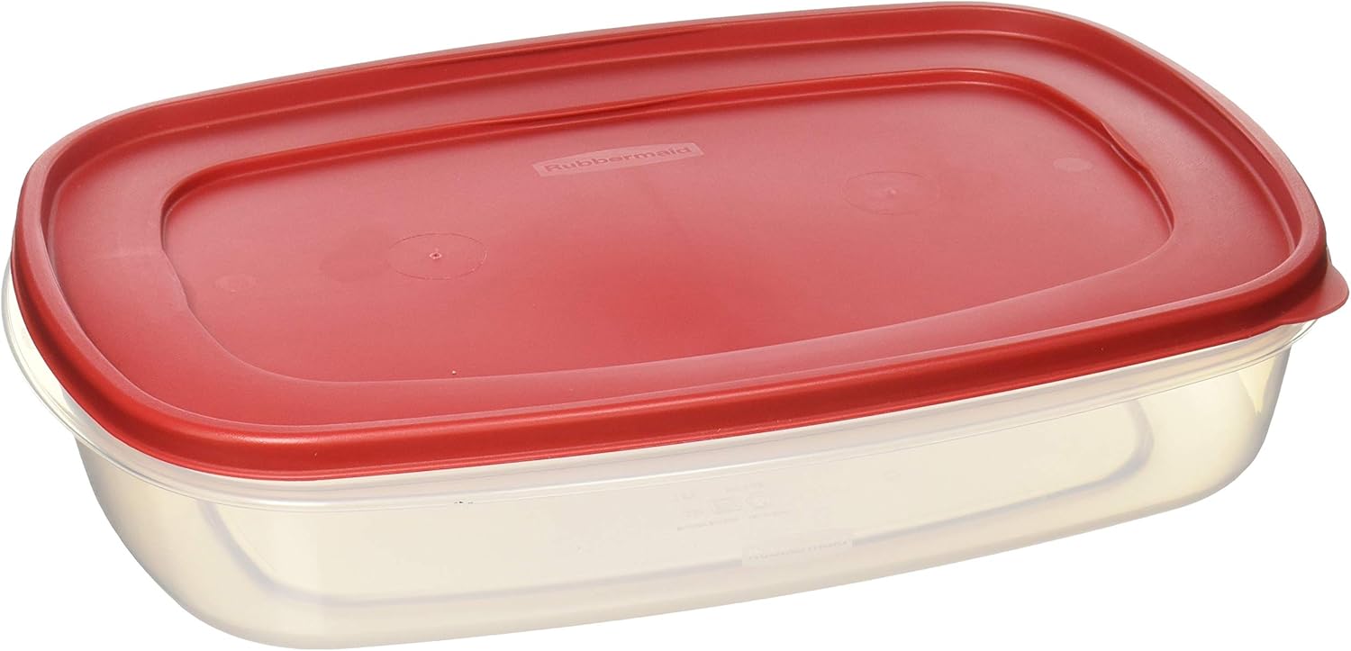 Rubbermaid 687965439399 Plastic Easy Find Lid Food Storage Container, 1.5 Gal, 1777163 Set of 2-0