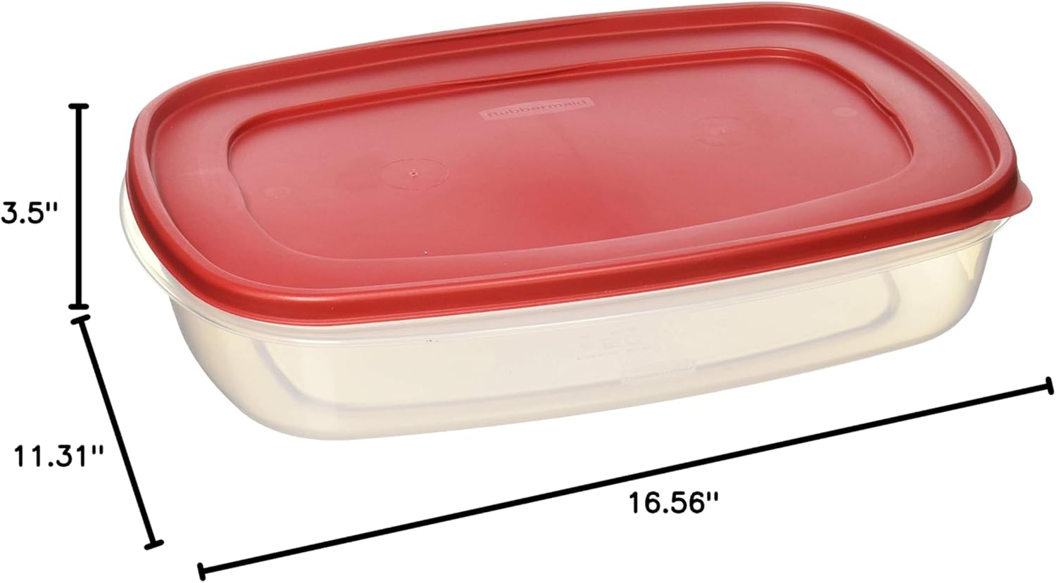 Rubbermaid 687965439399 Plastic Easy Find Lid Food Storage Container, 1.5 Gal, 1777163 Set of 2-1