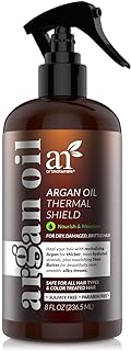 Artnaturals Thermal Hair Protector Spray - (8 Fl Oz / 236ml) - Heat Protectant Spray against Flat Iron Heat - Argan Oil Preventing Damage, Breakage and Split Ends - Sulfate Free (ANHA-0801)