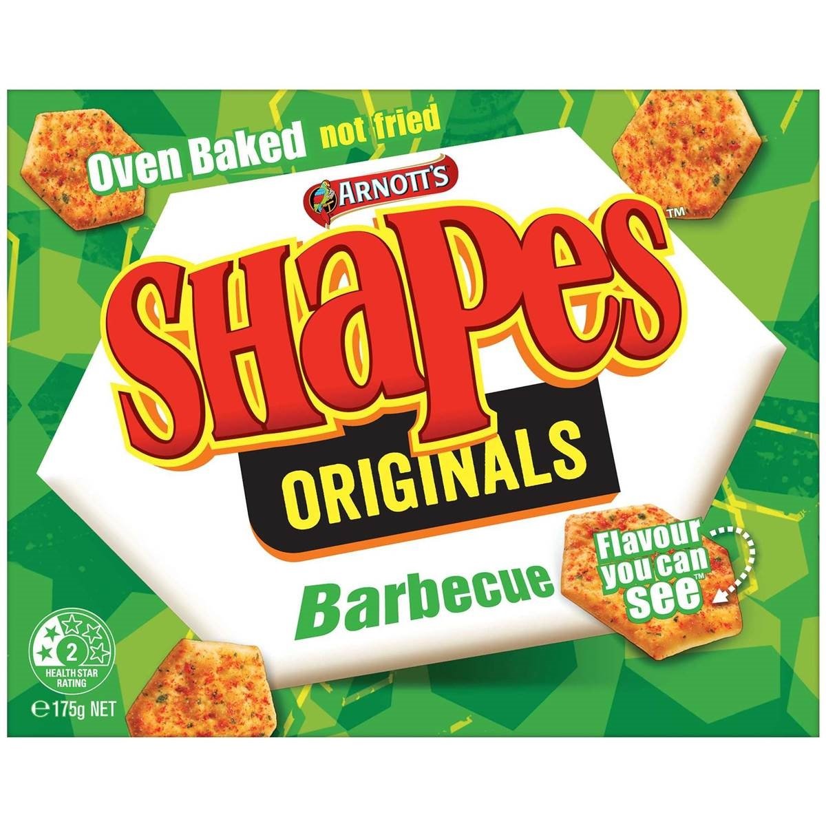 Australian Arnott's Shapes Crackers Barbecue BBQ 175gram-1