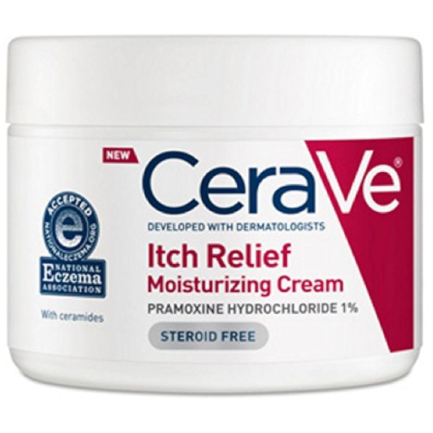 CeraVe Moisturizing Cream for Dry Skin Relief | 12 Ounce | Fragrance Free Cream with Pramoxine for Itch Relief-0