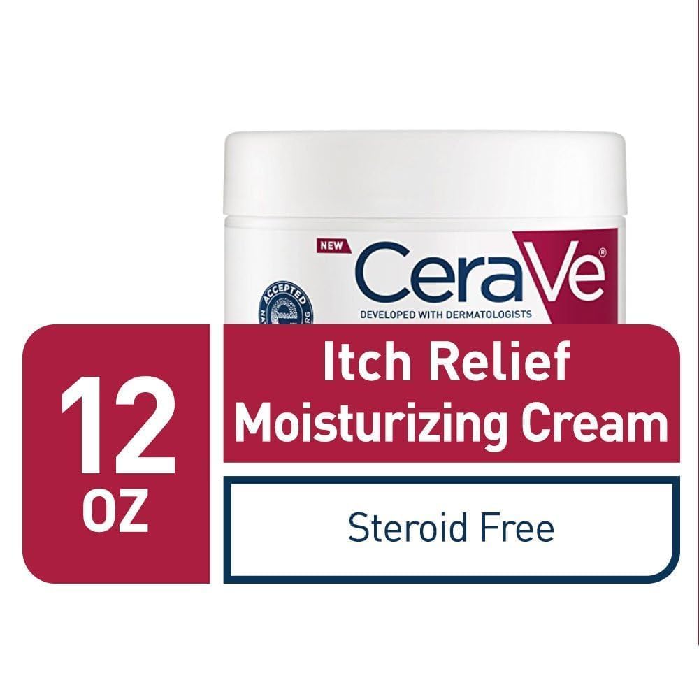 CeraVe Moisturizing Cream for Dry Skin Relief | 12 Ounce | Fragrance Free Cream with Pramoxine for Itch Relief-2