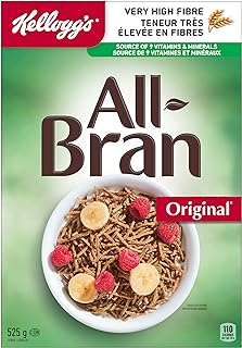 Kellogg's All Bran Original Cereal, 525g/18.5oz, (Imported from Canada)