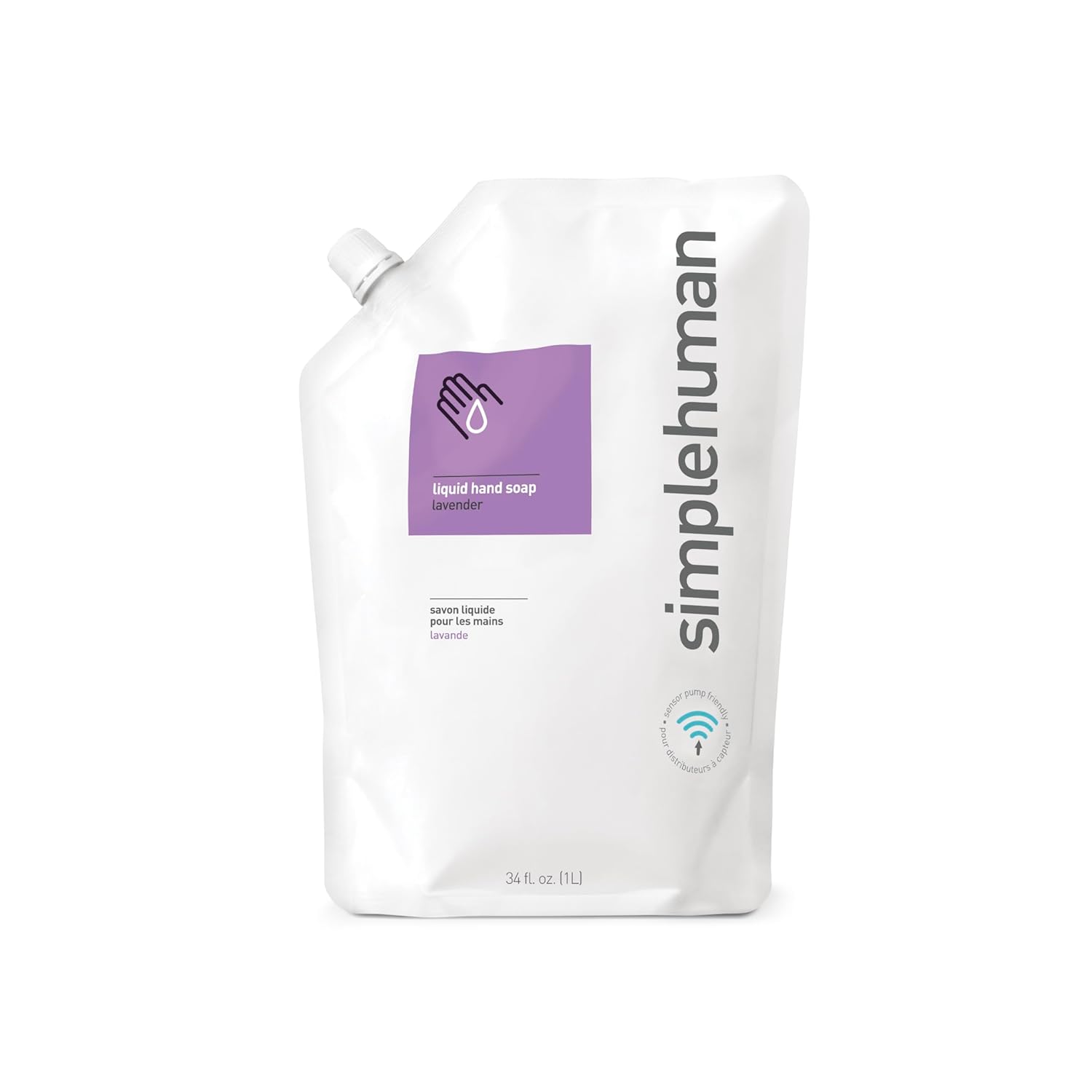 simplehuman Lavender Moisturizing Liquid Hand Soap Refill Pouch, 34 Fl. Oz.-0