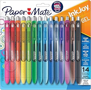 Paper Mate InkJoy Gel Pens, Medium Point, Assorted Colors, Set of 14