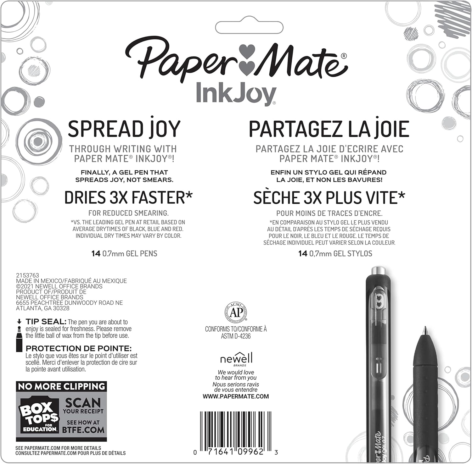 Paper Mate InkJoy Gel Pens, Medium Point, Assorted Colors, Set of 14-5