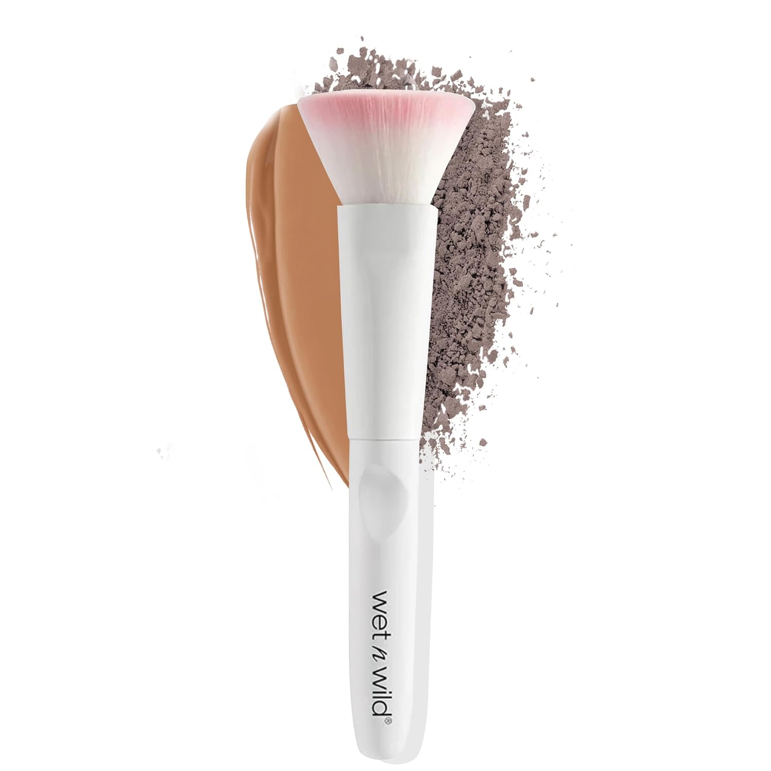 wet n wild Kabuki Brush, Flat Top for All Formulas, Densely-Packed Synthetic Bristles, Ergonomic Handle for Comfortable Control-0