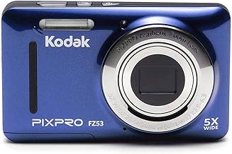 Kodak FZ53-BL Point and Shoot Digital Camera with 2.7" LCD, Blue