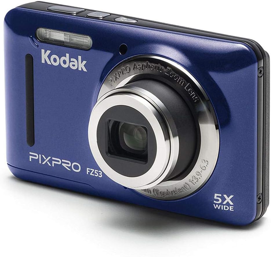 Kodak FZ53-BL Point and Shoot Digital Camera with 2.7" LCD, Blue-1