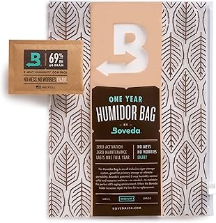 Boveda Portable Travel 2-Way Humidity Resealable Bag – Waterproof & Dustproof - Preloaded with 69% RH Pack - Patented Technology – Medium Storage For 15 Items – 1 Count