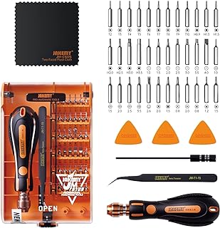 Screwdriver Set By JAKEMY, 43 in 1 Precision Screwdriver Kit Magnetic Replaceable Bits Repair Tool Kit Opening Tool and Tweezer for phone Cellphone PC Electronics