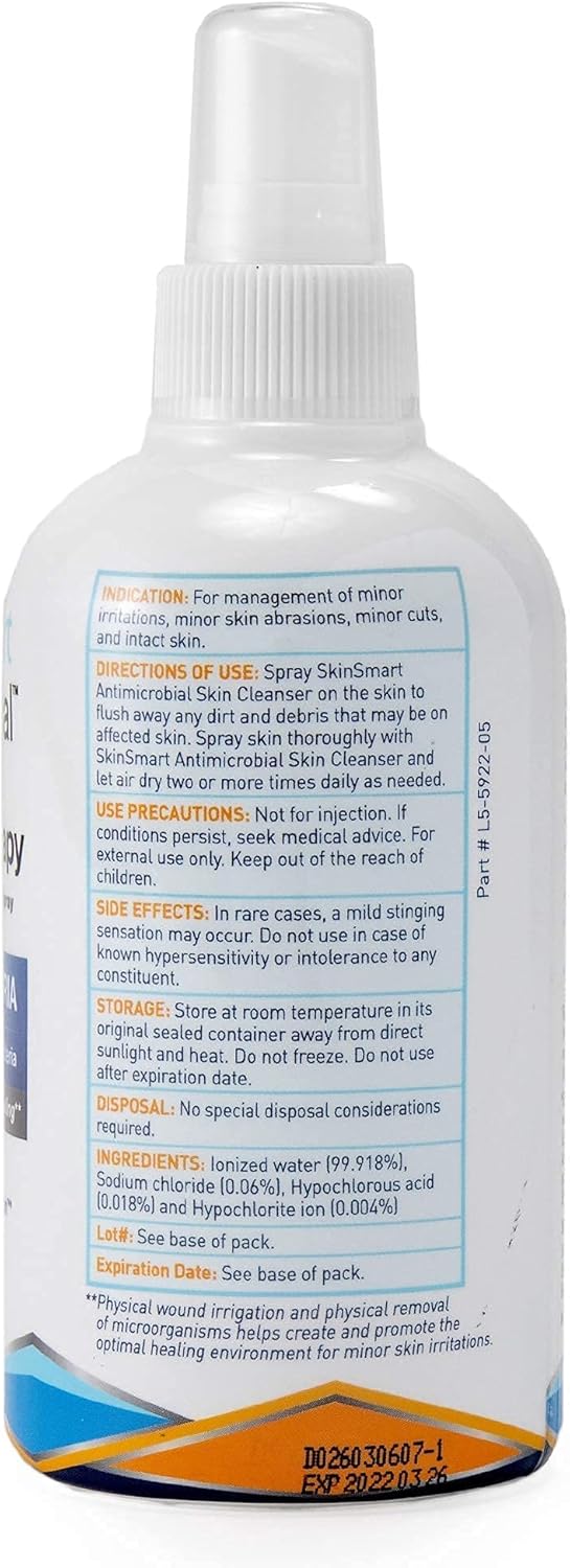 SkinSmart Antimicrobial Eczema Therapy with Hypochlorous Acid, Removes Bacteria so Skin Can Heal, for Adults, Kids and Seniors, 8 Ounce Clear Spray-7