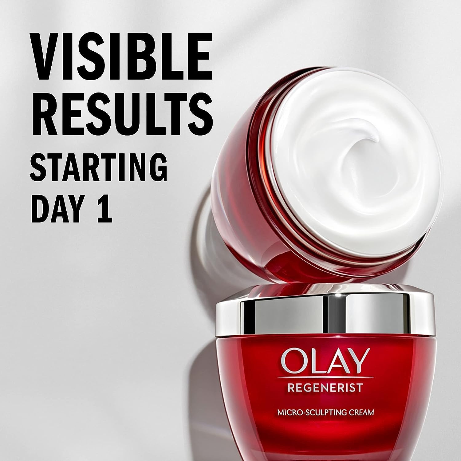 Olay Face Wash Regenerist Advanced Anti-Aging Pore Scrub Cleanser (5.0 Oz) and Micro-Sculpting Face Moisturizer Cream (1.7 Oz) Skin Care Duo Pack, Total 6.7 Ounces-2