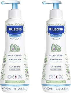 Mustela Hydra Bebe Body Lotion - Daily Moisturizing Baby Lotion with Natural Avocado, Jojoba & Sunflower Oil – Various Sizes