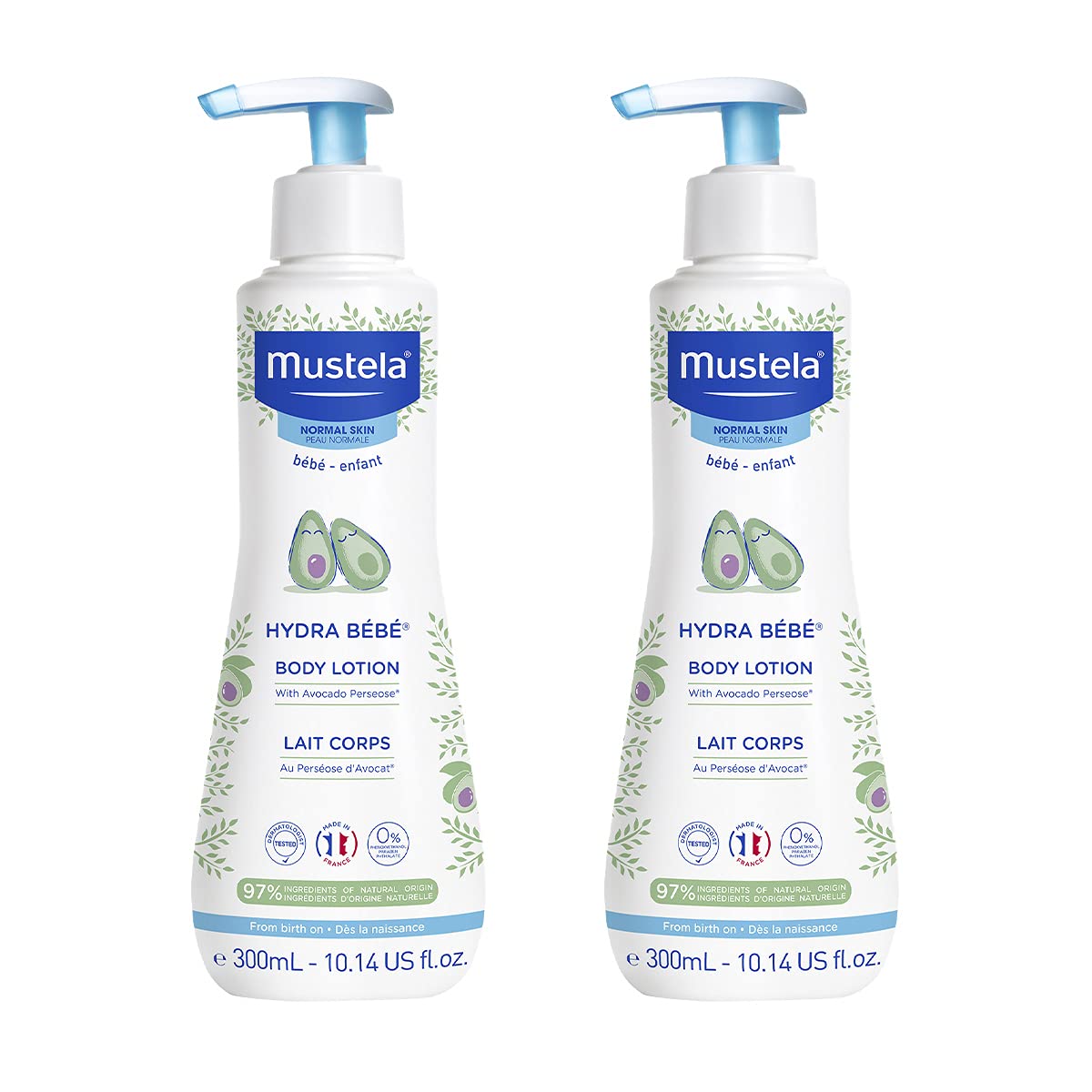 Mustela Hydra Bebe Body Lotion - Daily Moisturizing Baby Lotion with Natural Avocado, Jojoba & Sunflower Oil – Various Sizes-0