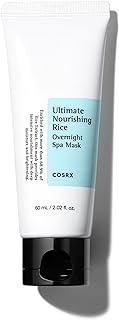 COSRX Ultimate Nourishing Rice Overnight Spa Mask, 60ml / 2.02 fl.oz | Rice Extract 68% and Niacinamide 2% | Korean Skin Care, Animal Testing Free, Paraben Free