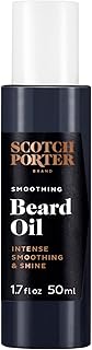 Scotch Porter Smoothing Beard Serum – Nourishing Beard Oil Seals in Moisture & Smooths Flyaways for a Frizz-Free, Fuller/Healthier-Looking Beard with All-Day Shine – Original Scent, 1.7 oz. Bottle