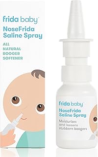 Frida Baby NoseFrida Saline Mist Spray, Baby Saline Nasal Spray, Nasal Spray Decongestant to Soften Nasal Passages, Baby Saline Spray for Congestion Relief, 0.68 fl.oz.