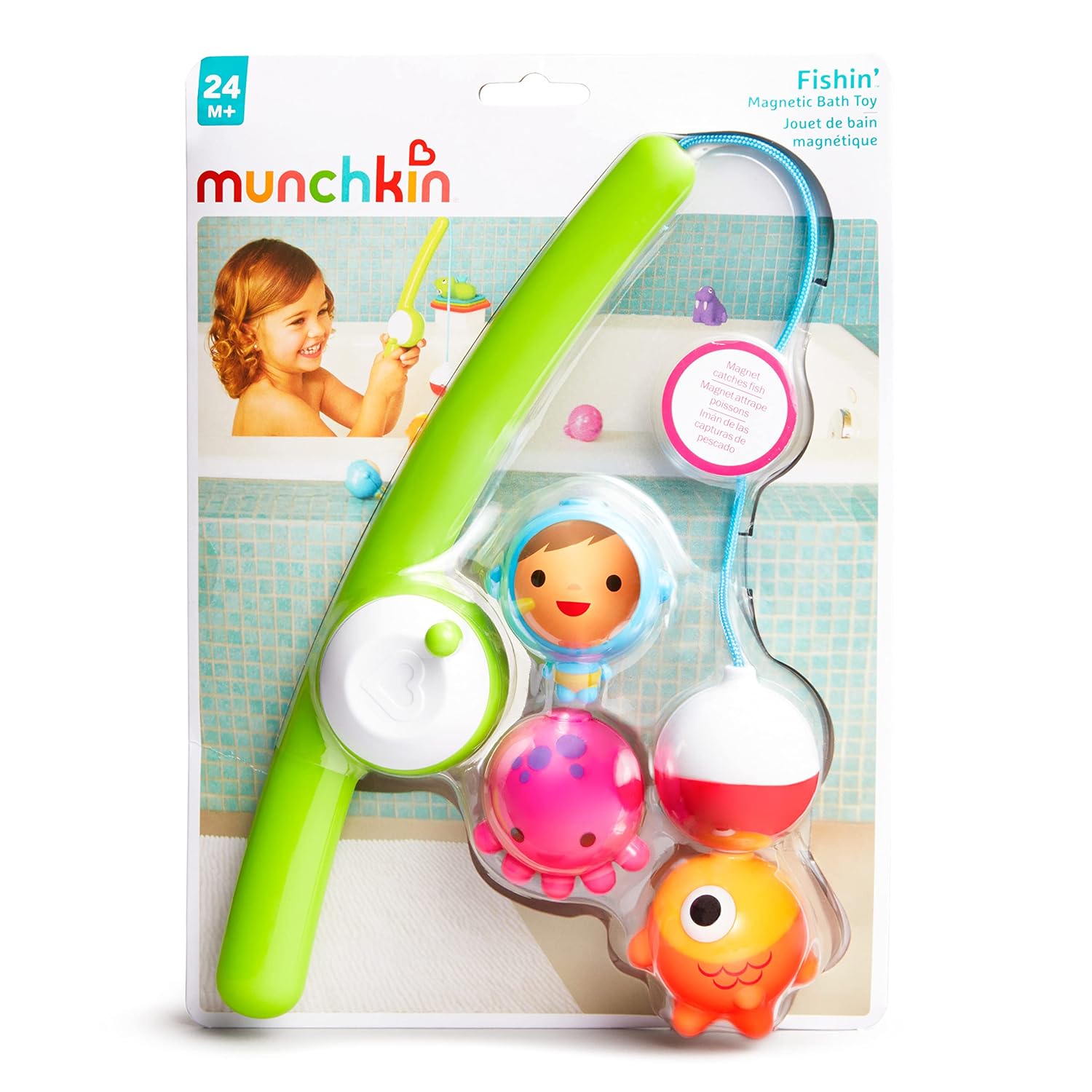 Munchkin® Fishin'™ Magnetic Baby and Toddler Bath Toy, 4pc Set-4