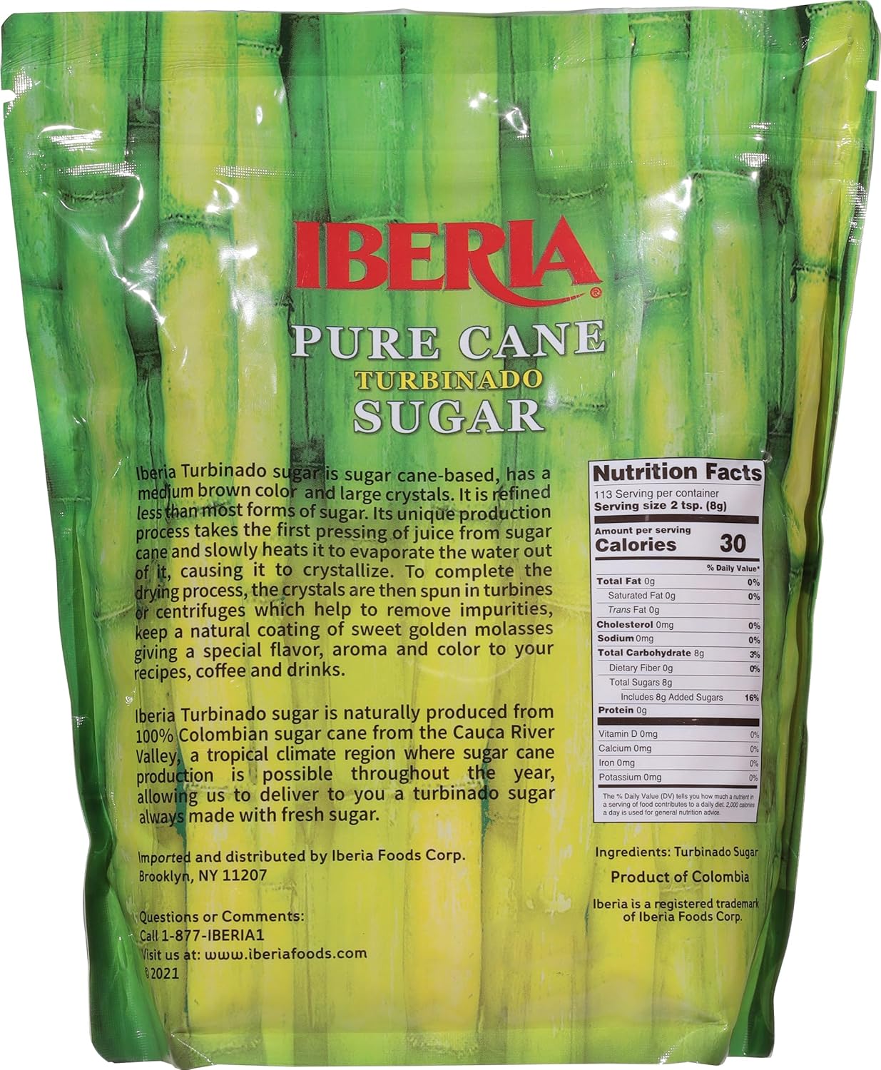 Iberia 100% Natural Pure Cane Turbinado Raw Sugar, 32 Oz-3